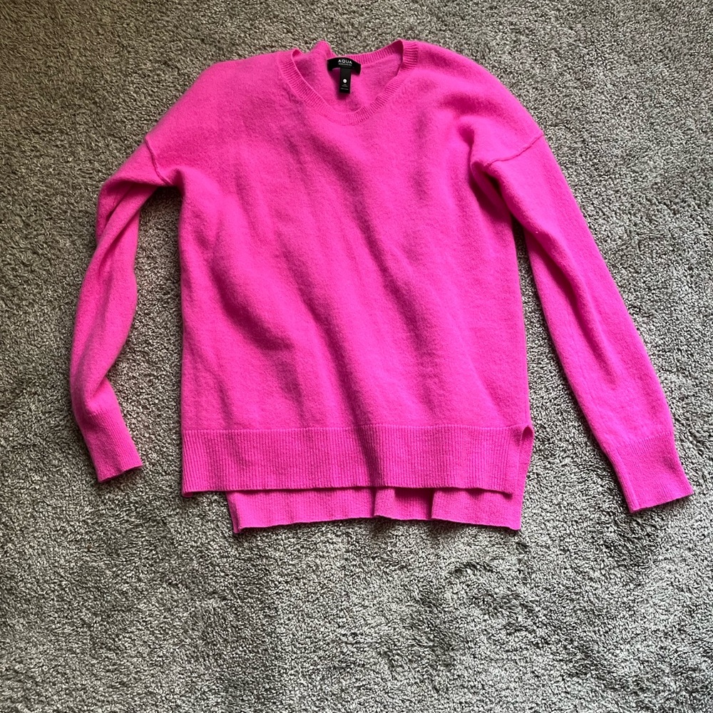 Aqua cashmere sweater